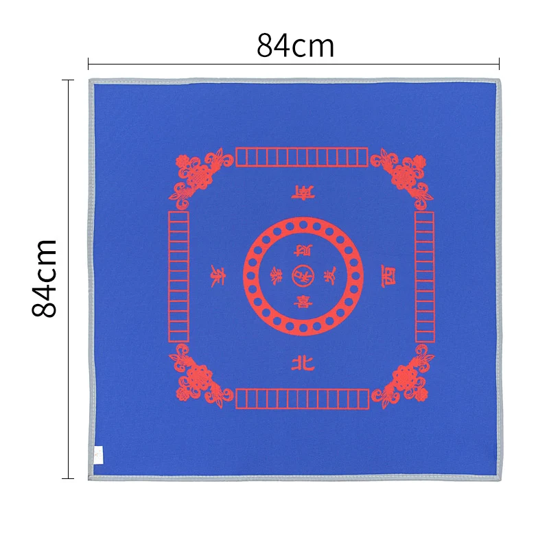 blue 84cm Утолщенный бесшумный нескользящий водонепроницаемый Настольный коврик для игры в покер маджонг прочный домашний игровой Настольный коврик - Цвет: blue 84cm