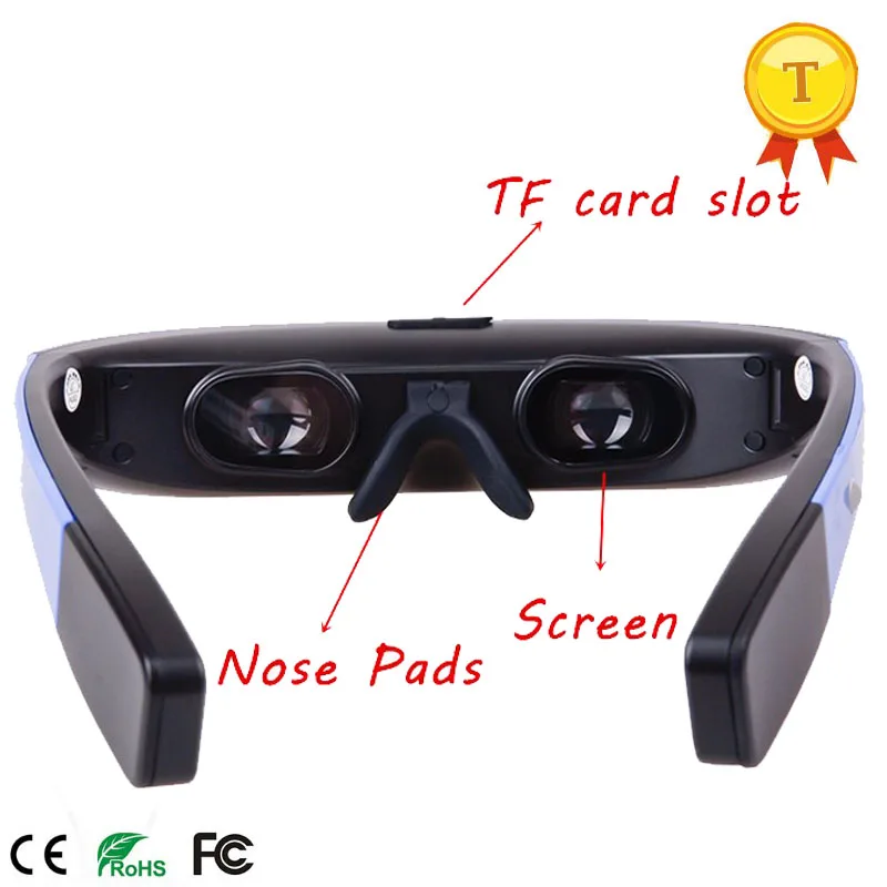 3D смарт видео очки TG668 новые 3d с 1080P 98 дюймовым v образным экраном Android 5 1 Wi Fi