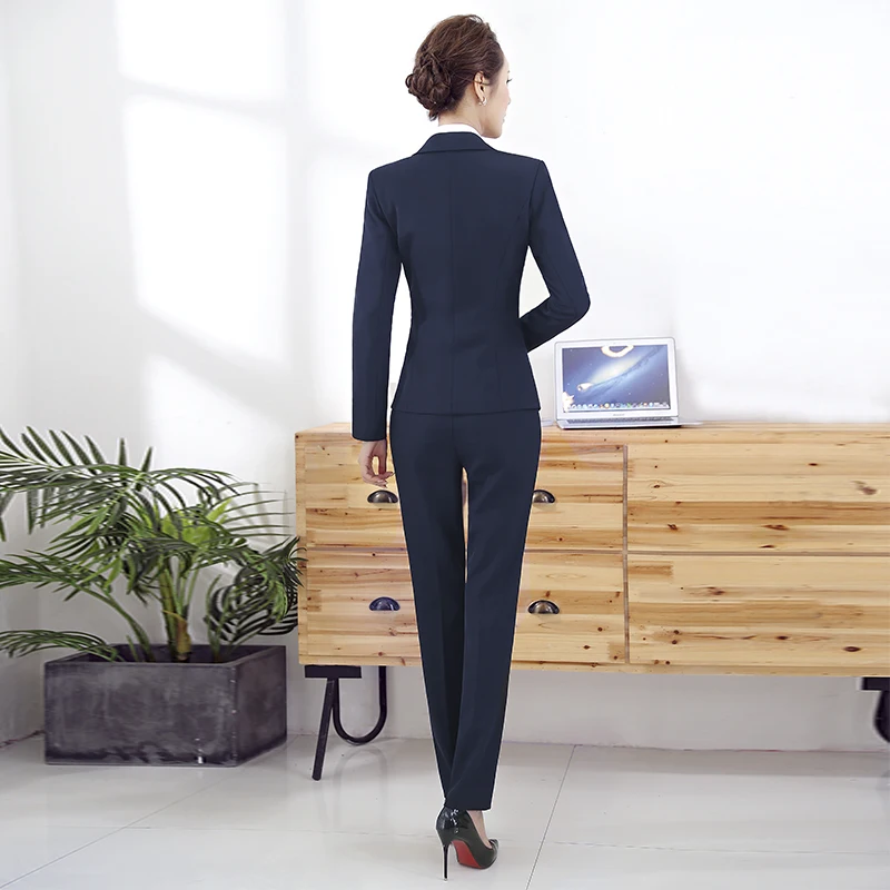 2018 Весна для женщин блейзер и брюки или юбки костюмы с длинным рукавом