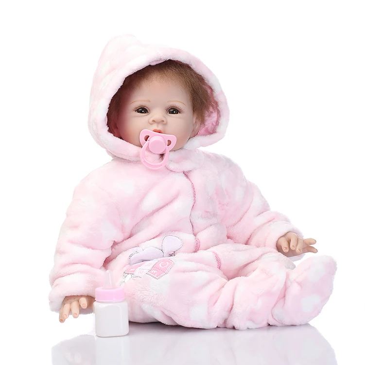 55 см Reborn Baby Doll Силиконовые реборн ручной работы реалистичные для маленьких