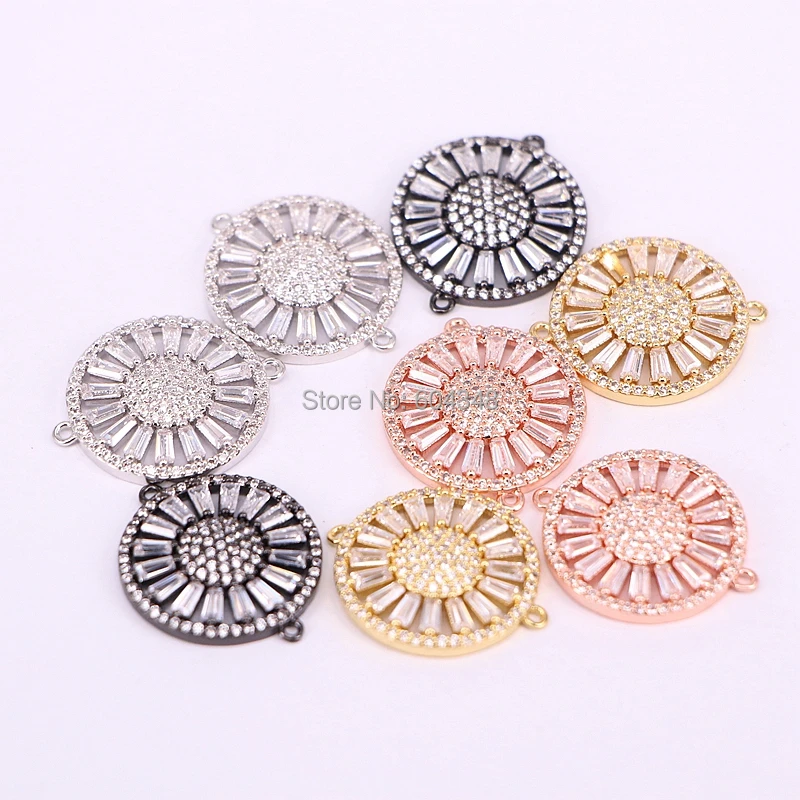 Женские браслеты с фианитами регулируемые круглыми вставками 10 шт. ZYZ176-1385 |