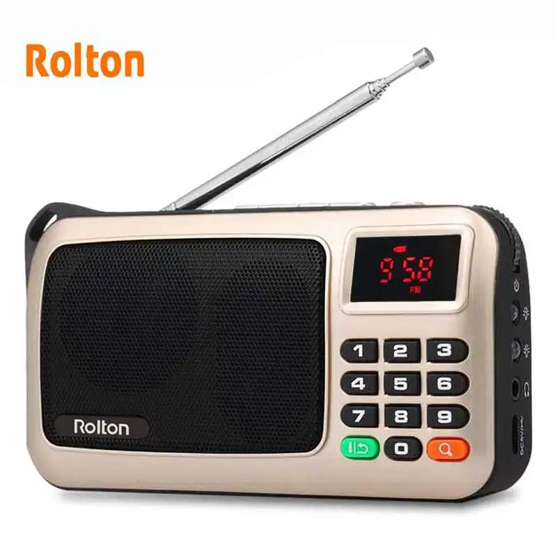 Портативный fm радиоприемник Rolton W405 проводной USB динамик для компьютера приемник