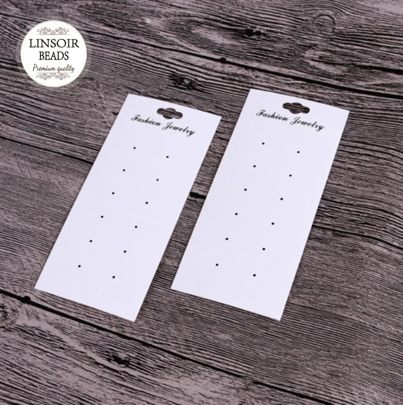 

10PCS/Lot Fashion Earring Card 12 Holes Blank Jewelry Cards Paper Ear Studs Hang Price Tags Earring Jewelry Display Cards