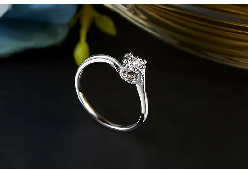 Ювелирное кольцо 0.6CT с эффектом бриллианта, подарок, обручальные кольца для женщин, 18 К, белое золото, светильник, роскошные кольца, сертифицированное ювелирное изделие