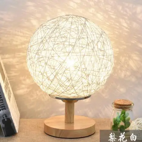 Настольная лампа из ткани креативное современное красочное простое теплое Ретро