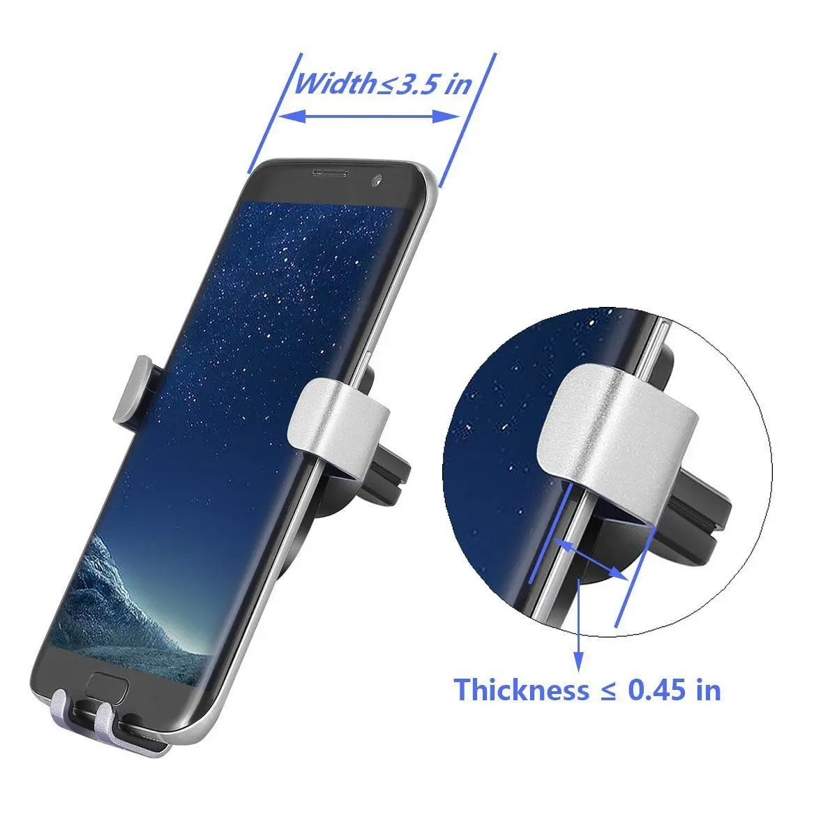 Автомобильный держатель для телефона iPhone 8X7 6 Plus samsung Note S8 вентиляционное