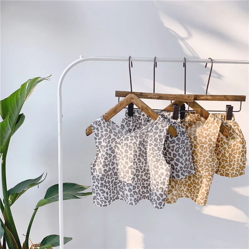 2019 летний костюм для малышей майка футболка без рукавов + шорты комплект из 2