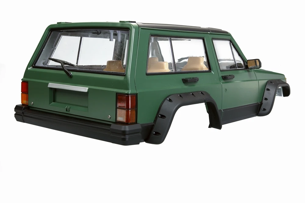 Ewellsold жесткий Пластик колесная база 313 мм кузова автомобиля в виде ракушки для 1/10 RC Рок комплект автомобильных принадлежностей для передней и задней оси SCX10& SCX10 II 90046 90047 Размер: 50*20 см