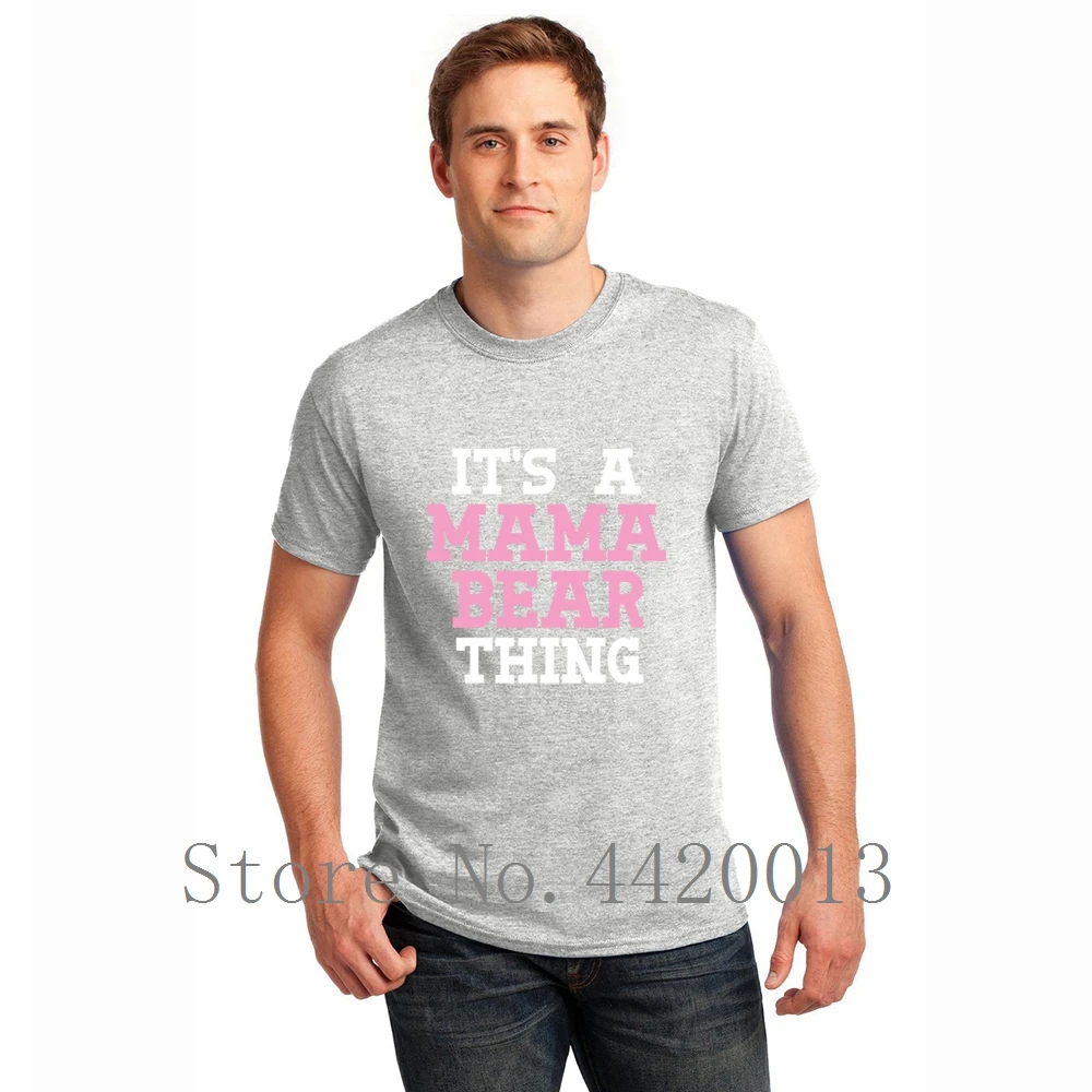 Мужская футболка с надписью It mama bear thing mom gift day birthday momma love mom|Мужские футболки| |