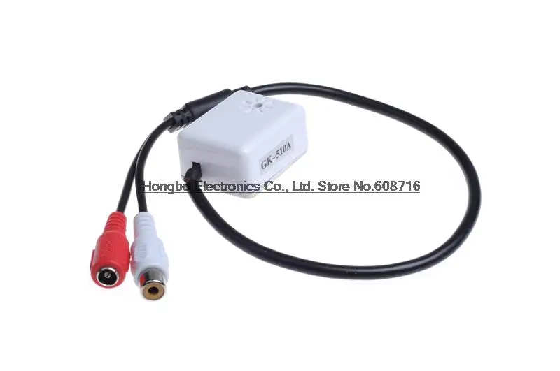 Новый микрофон для видеонаблюдения Звуковой Монитор голосовой аудиовыход RCA