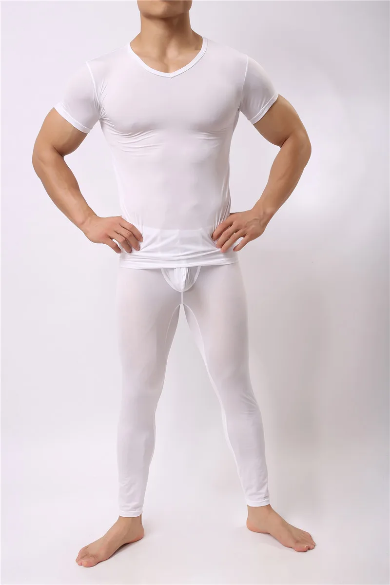 Top quality Men Long Johns New Thermal Men Underwear Sets Compression Sweat Quick Drying Ultra-thin Long Johns Men Clothing