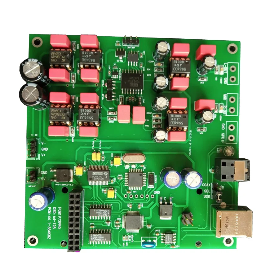 Lusya HIFI PCM1792Apro DAC аудио декодер usb коаксиальный волоконный вход собранная плата 24 бит 192 кГц T0091