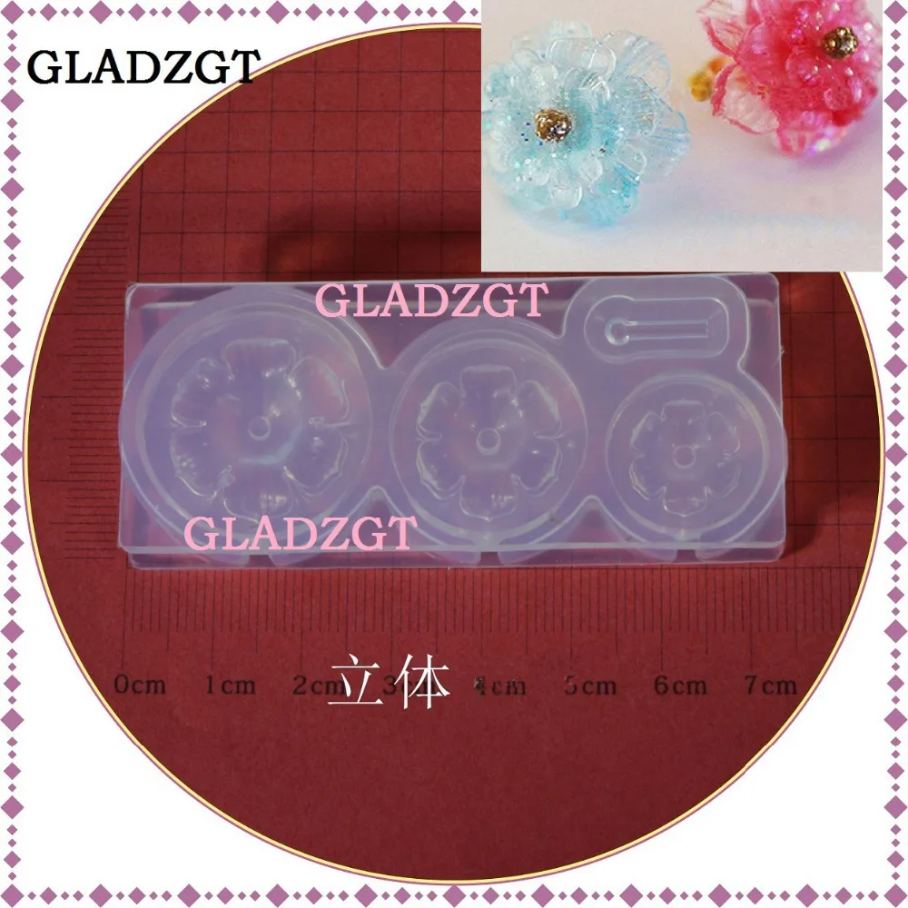 GLADZGT 3D стерео прекрасный цветок плесень полностью прозрачный DIY декоративное ремесло ювелирных изделий Смола формы для ювелирных изделий