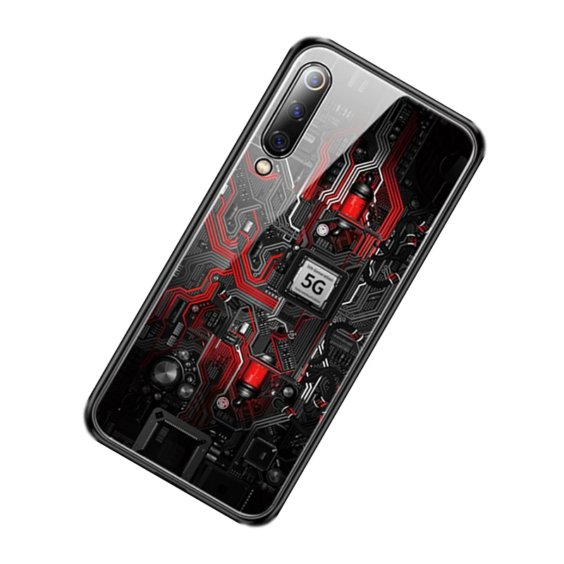 Стеклянный чехол для Redmi Note 8 Pro/Xiaomi 9 SE чехол из закаленного стекла силиконовый защитный полный чехол s для Xiaomi 9 Pro