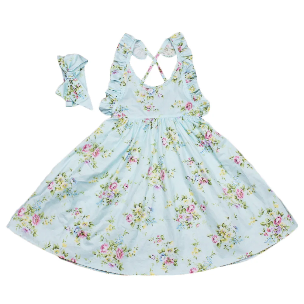 novatx girl dress summer Beach Style Floral Print Party dresses 2017 new Dresses For Girls Vintage Toddler Girl clothes | Детская одежда