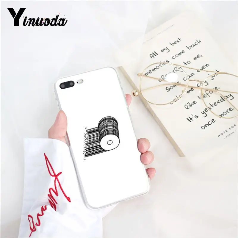 Yinuoda прозрачный и белый Noodles Number Styel роскошный защитный чехол для телефона iPhone X XS