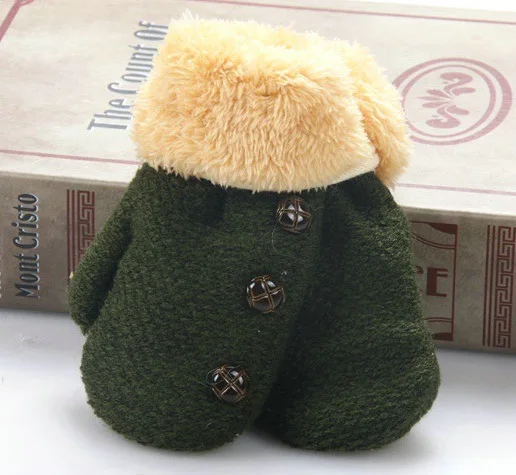Children's Mittens Winter Wool Baby Boy Knitted Gloves Children Warm Cute Button Rope For 8M-3years | Детская одежда и обувь