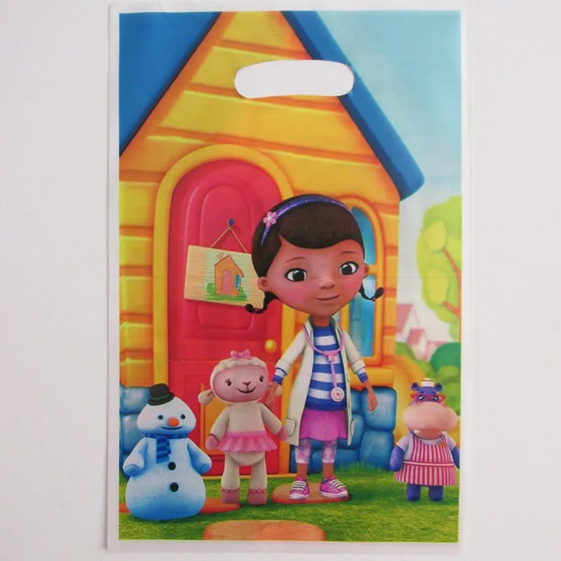 20 шт doc mcstuffins Дети День рождения Пластиковые Лут, леденец, подарочный пакет