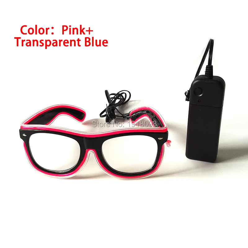 Новый дизайн ярких очков 5 стилей мигающие очки с электропроводом новинка