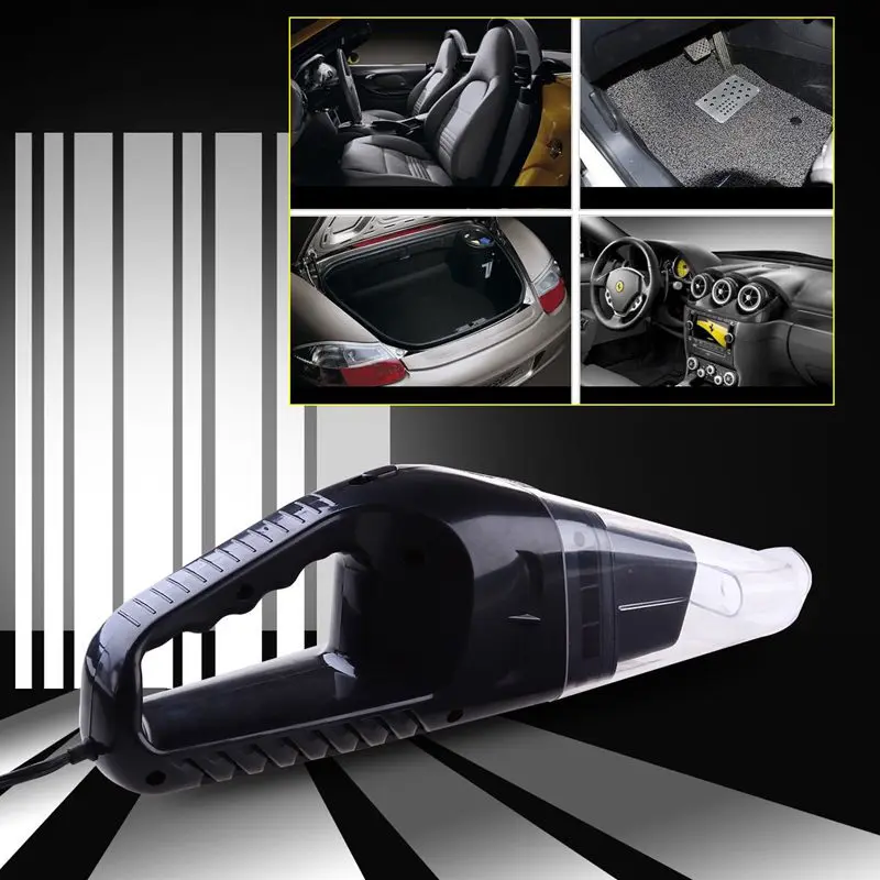 Автомобильный пылесос 12 V 120 W автоматический очиститель 6 в 1 портативные пылесосы Мощность шнур