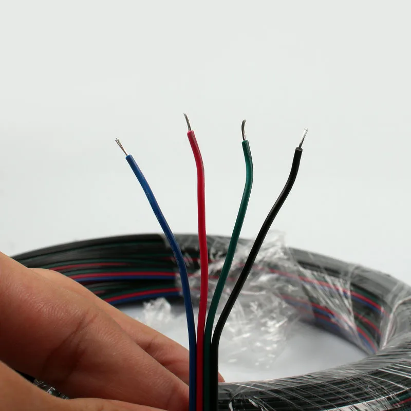 BLYN 100 м 4 Pin коробка передач с плоский кабель разъем провода 22AWG чистый Медь