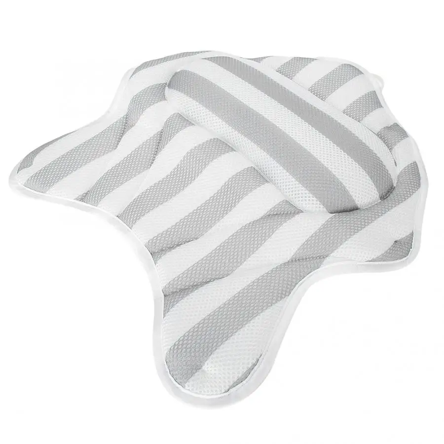 Дышащая сетка домашняя подушка для ванны спа с 6 присосками коврик ванной