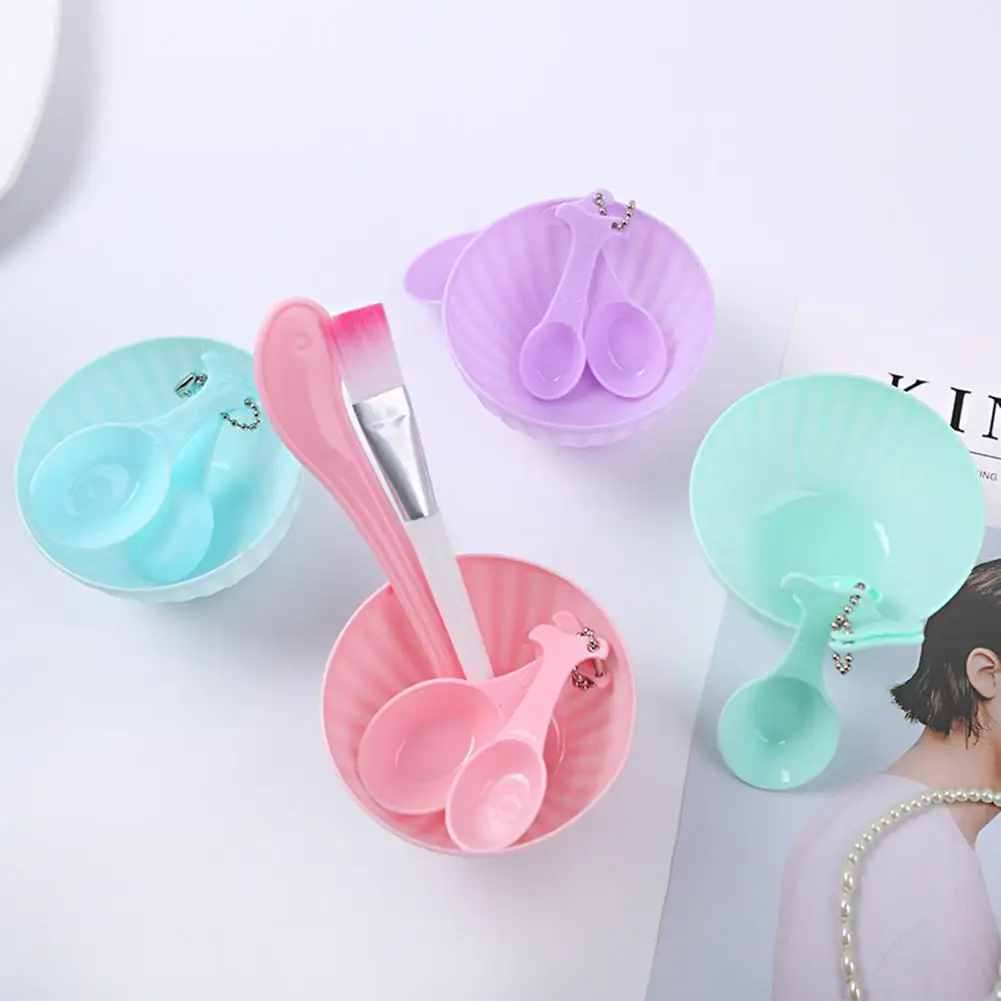 HobbyLane 4 шт пластиковая щетка и чашка для смешивания масок костюмов миска ложка