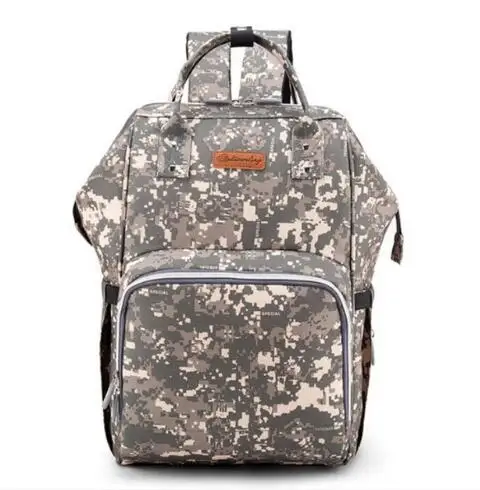 Camouflage Ankommling модные большие сумки для подгузников Мумия для беременных пеленка сумка для пеленания большой детский рюкзак для путешествий сумка для кормления Прямая - Цвет: Camouflage