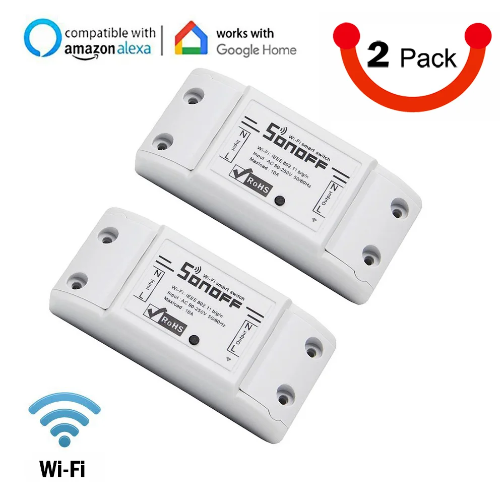 Sonoff WiFi Smart Switch Беспроводной удаленного Управление выключатель питания