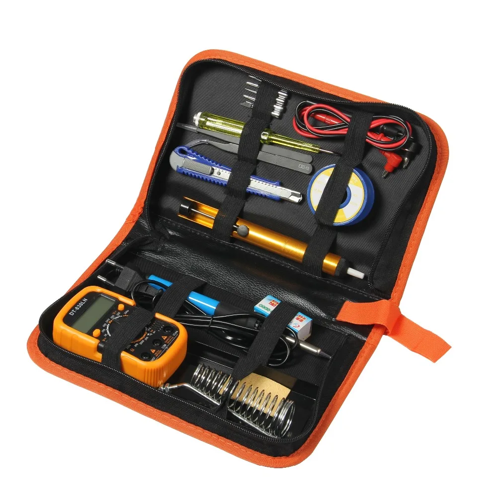 PROSTOEMER 60 Вт паяльник с регулируемой температурой DIY сварочный комплект всасывающая Оловянная монтажная плата ремонтная отвертка