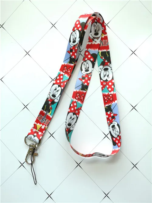 S-06 1 шт. Мультяшные аниме собаки Микки Минни медведи Marie Cat Дональд Дак Русалка Принцесса ключ ремешки id значок держатель брелоки ремешки - Цвет: S-06