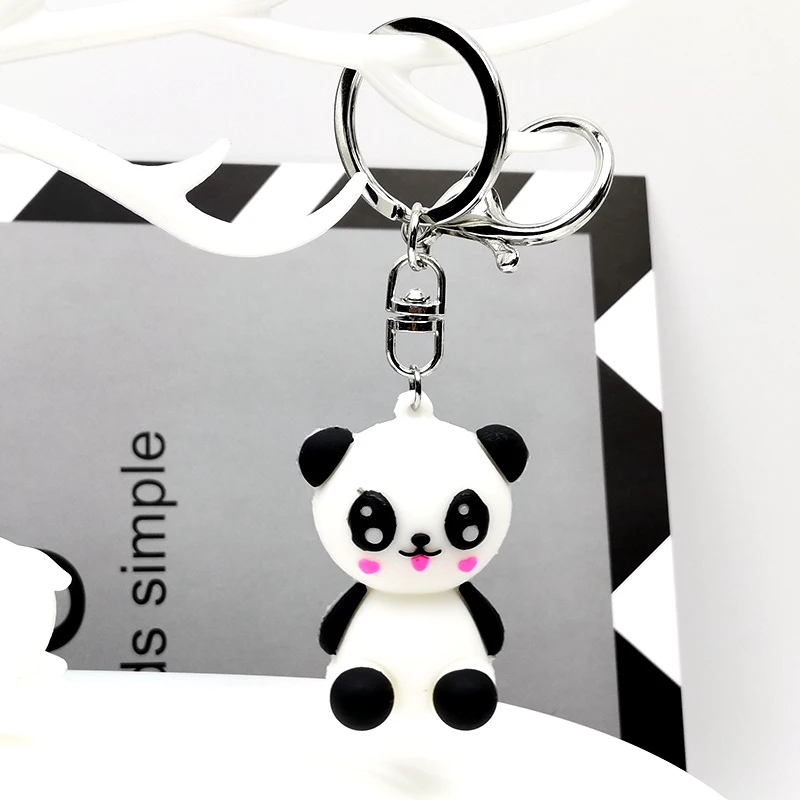 Мультфильм ювелирные аксессуары милые животные панда собака брелок для пар