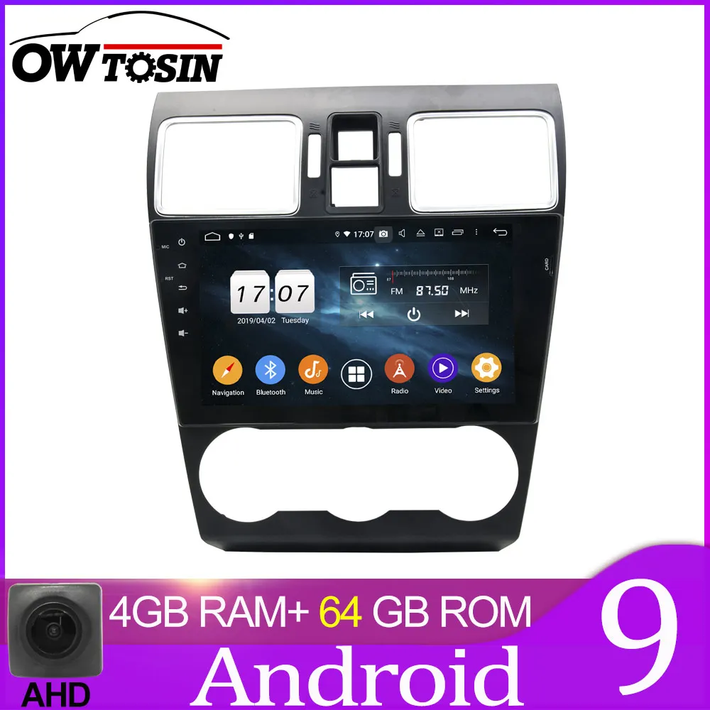 64GB unit only Owtosin автомобильный Радио Мультимедиа Видео плеер навигация gps Android 9,0 для Subaru Forester/Subaru XV WRX автомобиль - Цвет: 64GB unit only