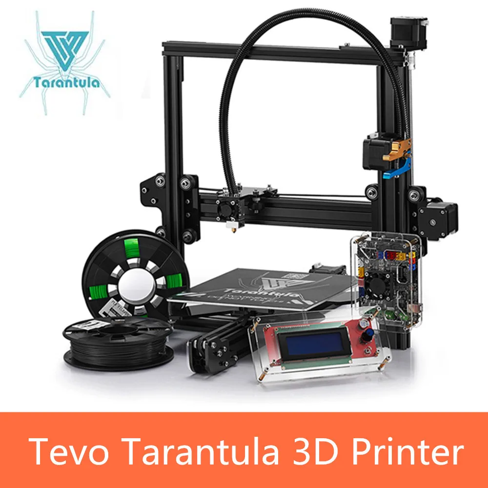 Tevo Тарантул 3D принтеры Комплект 200X200X200 мм 150 мм/сек. DIY принтер с ЖК дисплей Экран