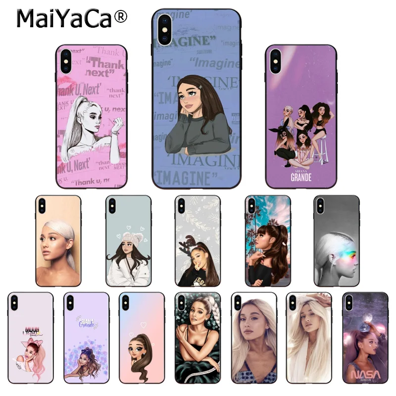Мягкий чехол из ТПУ MaiYaCa Ariana Grande Thank U Next для Apple iPhone 8 7 6 6S Plus X XS MAX 5 5S SE