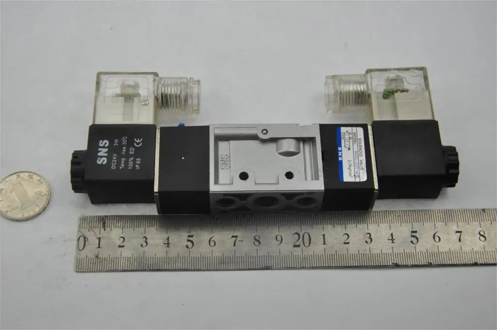Магнитный пневматический клапан 5 портов 1/4 &quotPT DC24V 2 Pos|valve tee|valve typevalve lever |