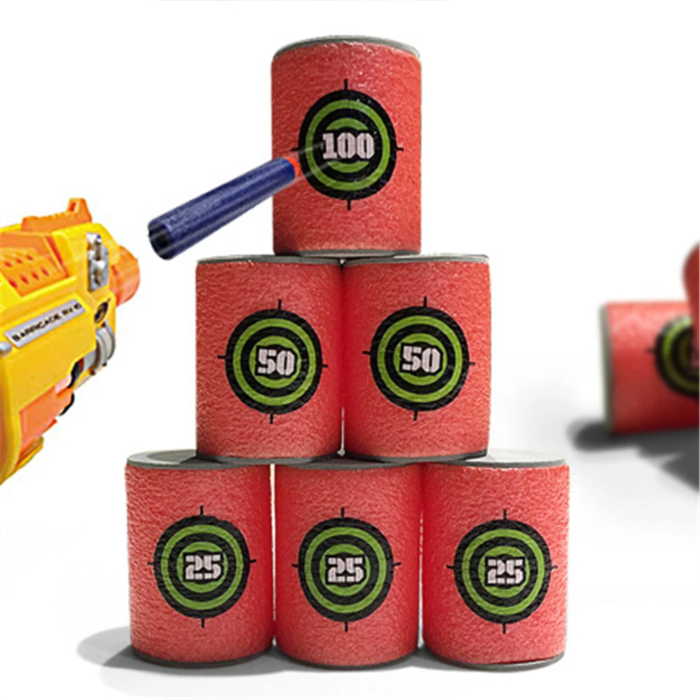 6 шт./компл. EVA мягкая пуля мишень пистолет дротика для Nerf N strike Elite Blaster детская