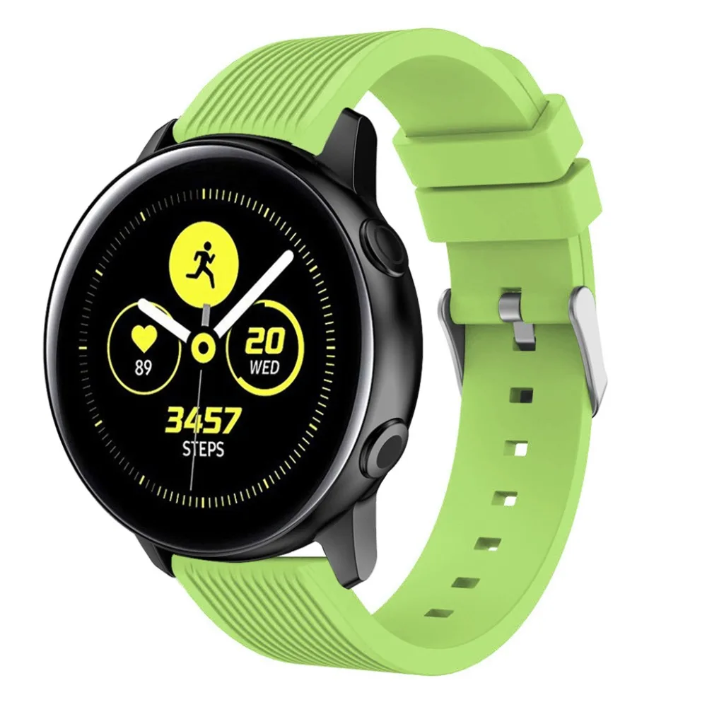 Силиконовые Ремешки для наручных часов Samsung Galaxy Watch Active / Active2 40 мм 44 группа 42