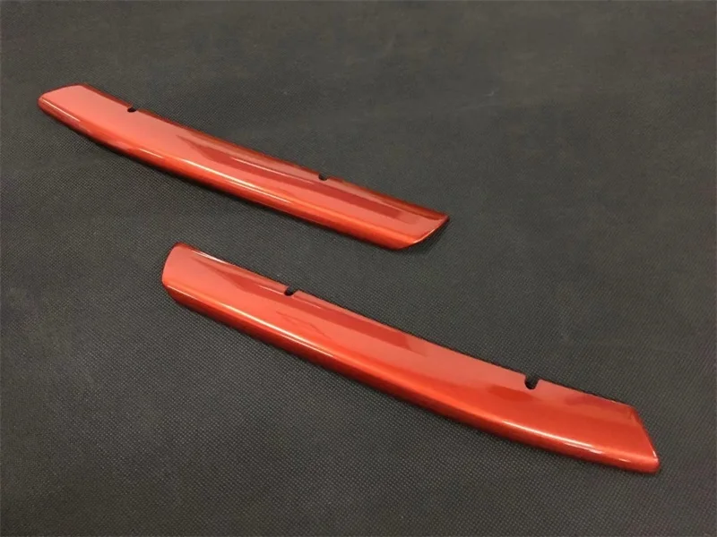 2 Pieces Для Mazda CX-5 CX5 ABS передняя решетка бампера Глянцевая гоночный гриль литьевая отделка вокруг крышки внешние автомобильные аксессуары - Цвет: 2 Pieces