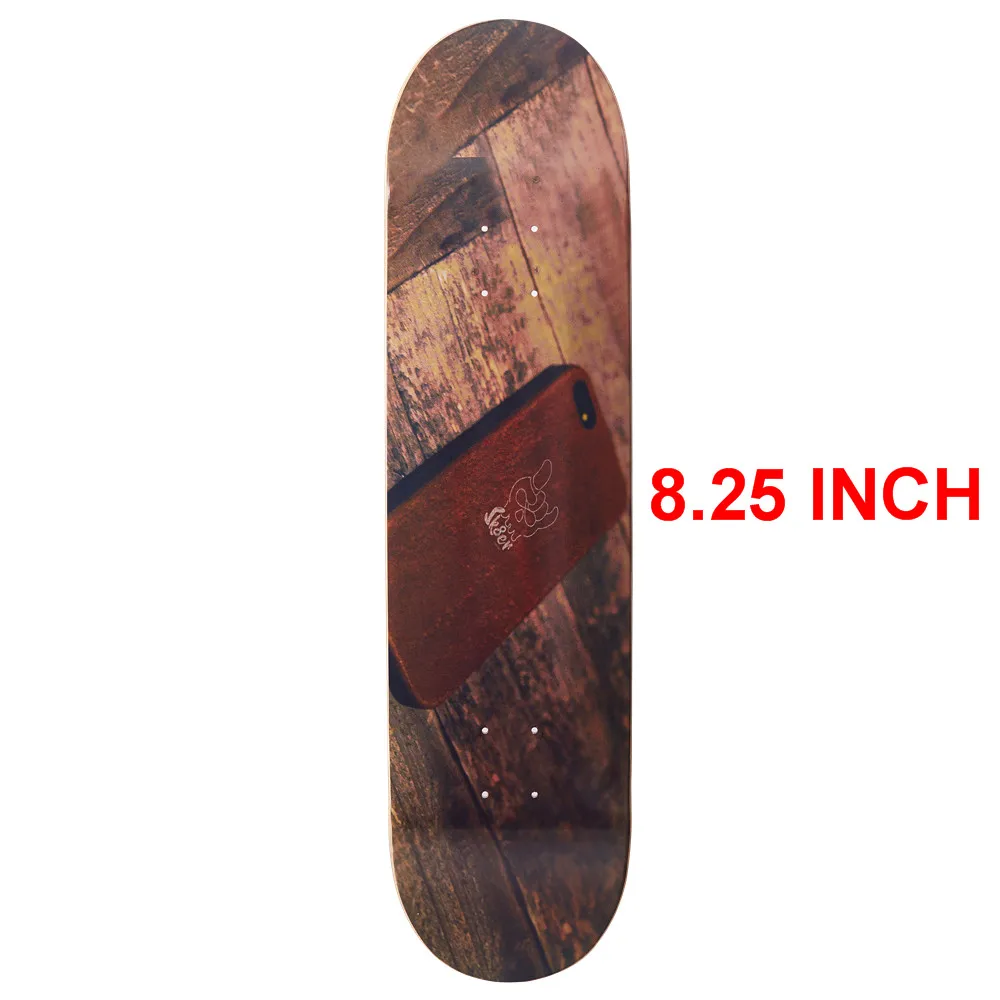 8.25 INCH Профессиональный 8 слоев канадский скейтборд палуба 8, 8,125, 8,25 дюймов двойной рокер Скейтбординг палубы купить 1 получить 1 бесплатно griptape - Цвет: 8.25 INCH