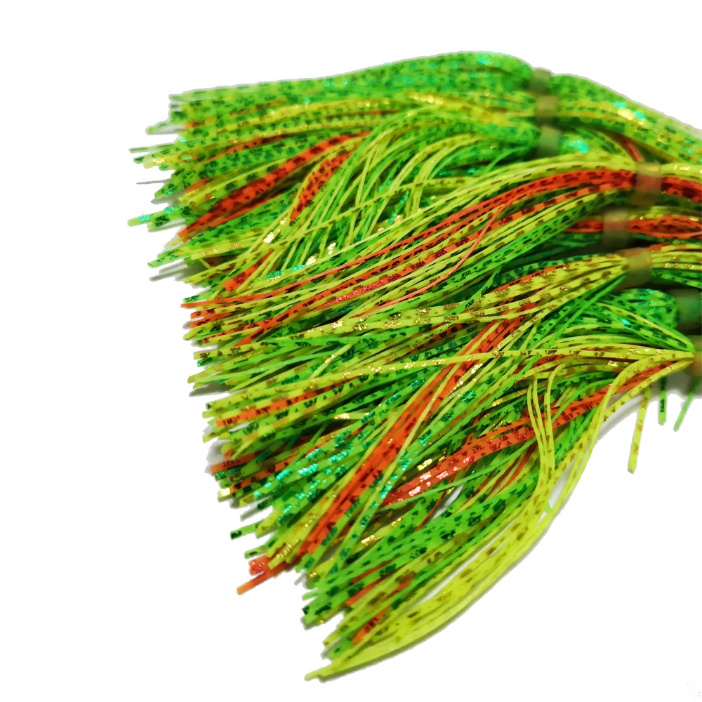 10 пучков 44/49 прядей SF032 Силиконовые юбки рыболовные аксессуары DIY Buzzbaits Spinner Buzz Bait