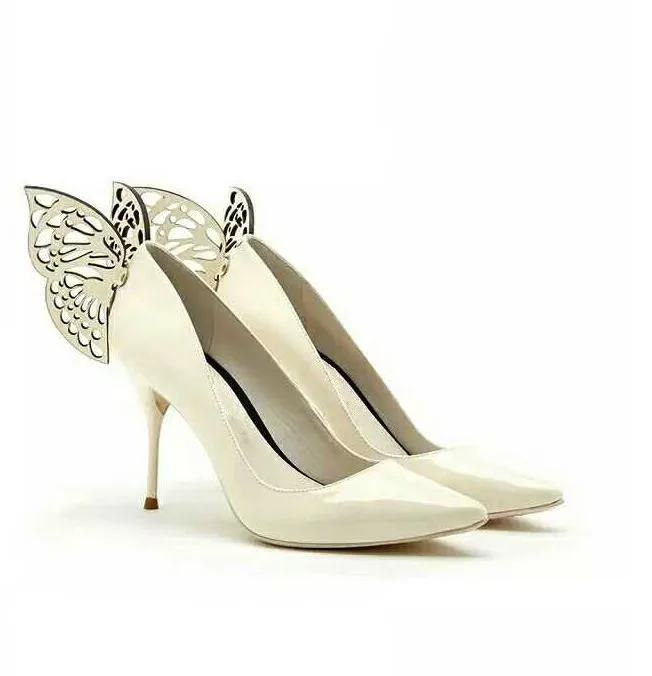 Туфли лодочки женские из лакированной кожи заостренный носок вырез на спине