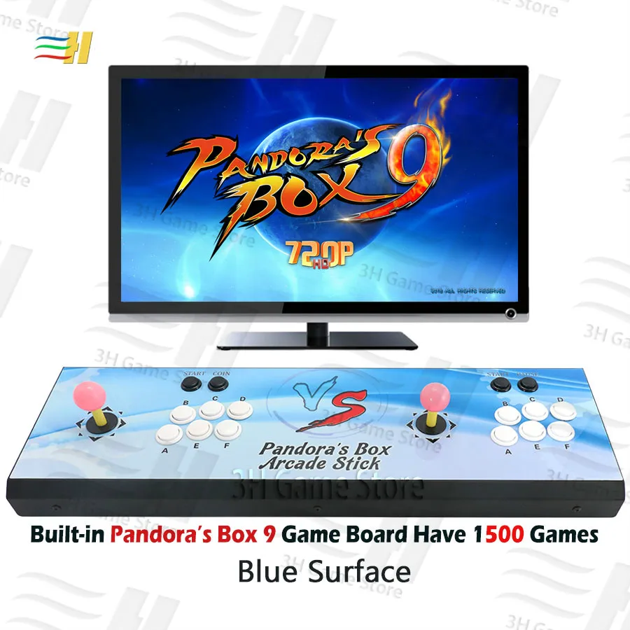 Pandora Box 9 1500 В 1 железная консоль Встроенная в 1500 аркадная игра HDMI VGA выход HD 720P пользовательские кнопки особенности аркадная машина