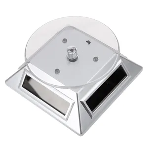 Чехол-подставка для ювелирных изделий, вращающийся на 360 градусов, 3 светодиода