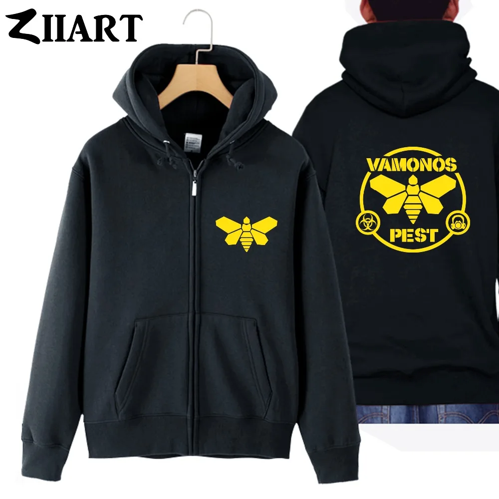 Vamonos Pest bee Breaking Bad Golden Moth одежда для пары женские хлопковые пальто на молнии с