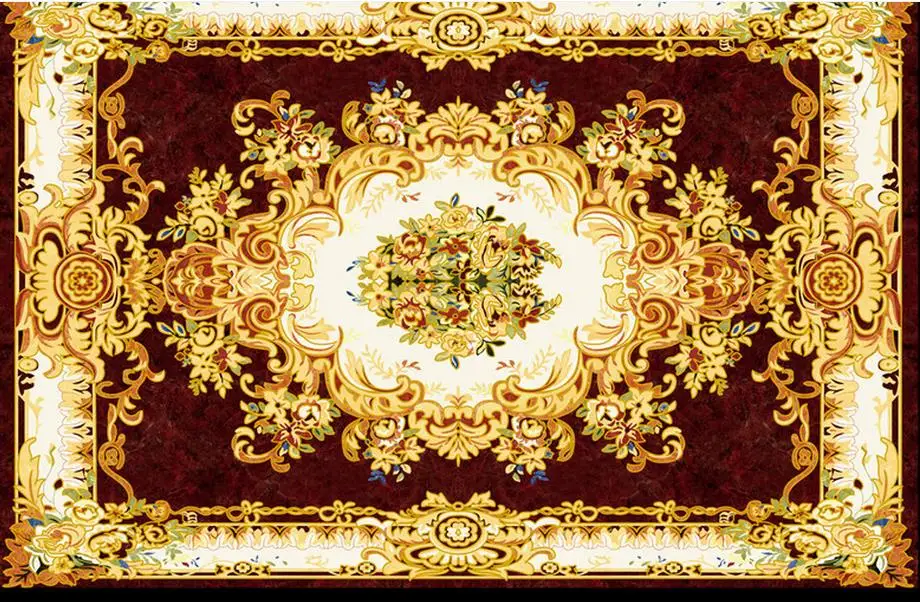 Пользовательские 3d потолочные фрески обои Euporean узор для ванной кухни |