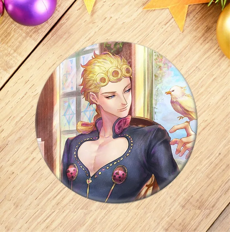 3 шт. случайный значок аниме Jo странные приключения Jotaro Kujo Косплэй брошь