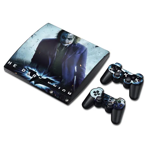 0711 DC Джокер кожи наклейка для PS3 Slim playstation 3 консоли и контроллеры для PS3 скины наклейки Винил - Цвет: 0711