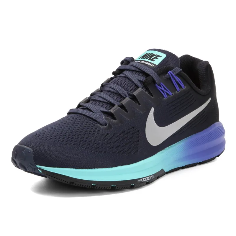 Новые оригинальные кроссовки NIKE AIR ZOOM структура 21 женские для бега|Беговая обувь|