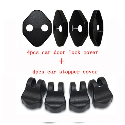 cover and stopper Аксессуары для Suzuki Vitara Автомобильный Дверной замок с пряжкой, дверной держатель, дверной замок, защитный чехол, автомобильный стикер, автомобильный стиль - Цвет: cover and stopper